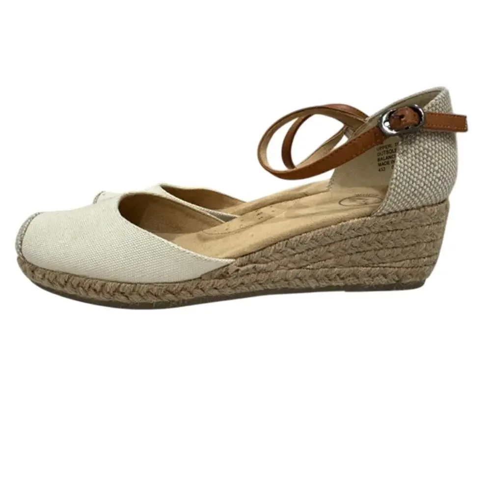 White Mountain Women's Maintain Mini-Heel Espadrille Sandal